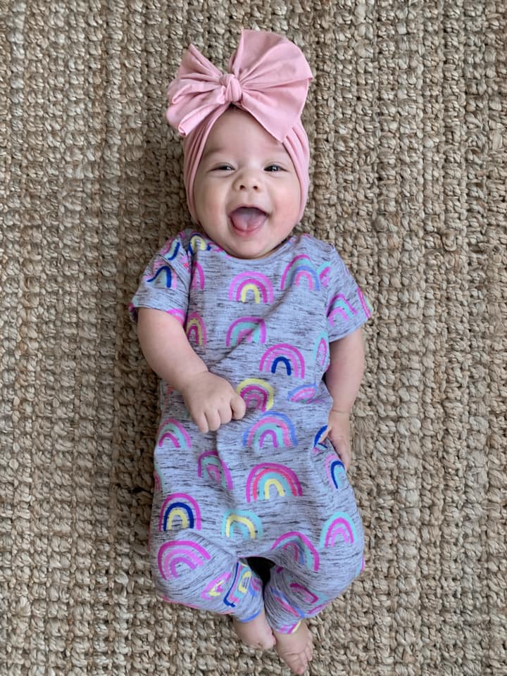 Harem Romper - Mint Floral