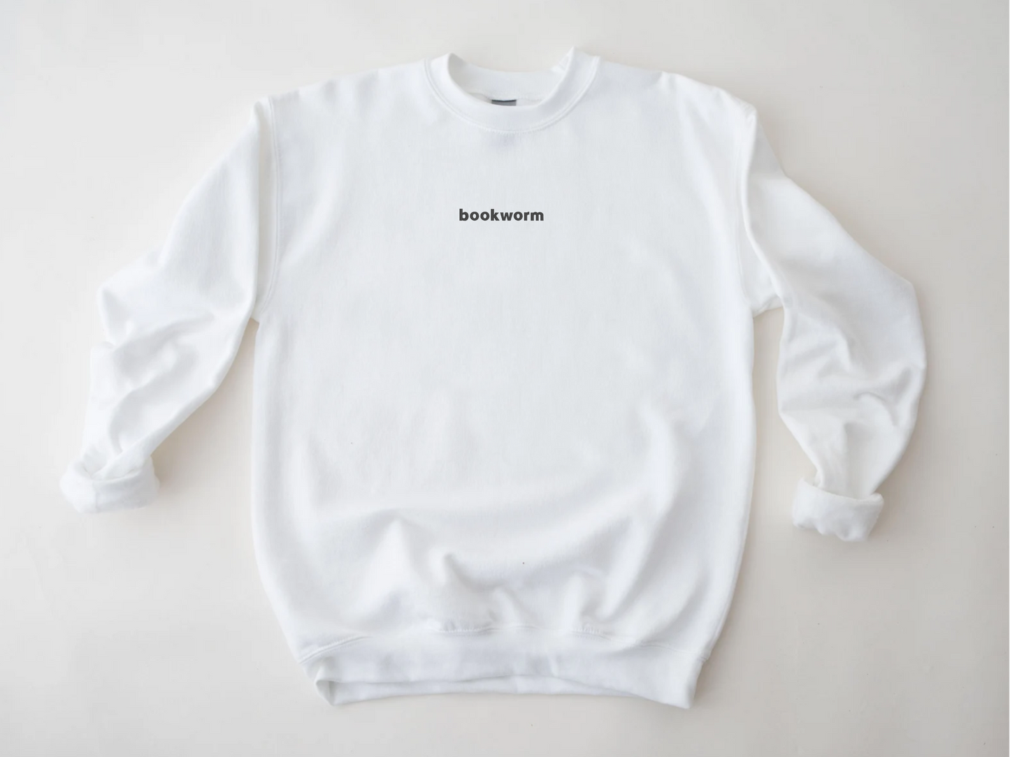 Bookworm - Embroidered Crewneck Sweater