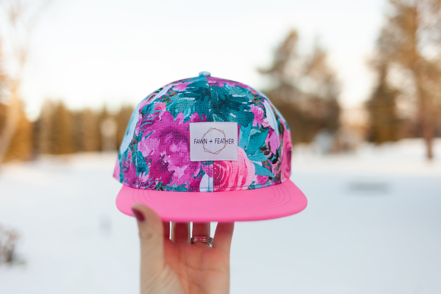 SnapBack Hat - Lush Blooms