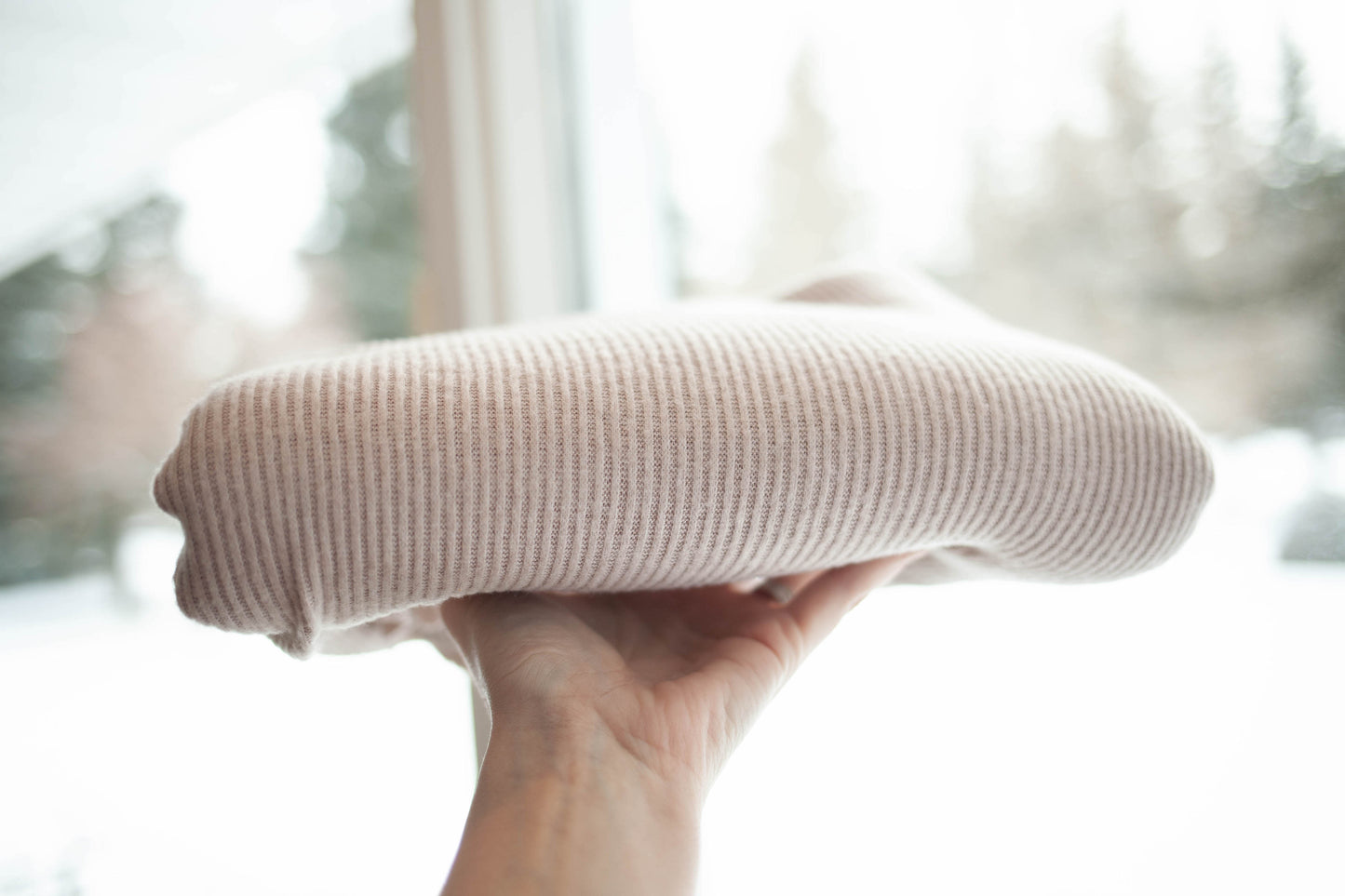 Ladies Cardi - Ribbed Sweater Knit - Toasted Marshmallow