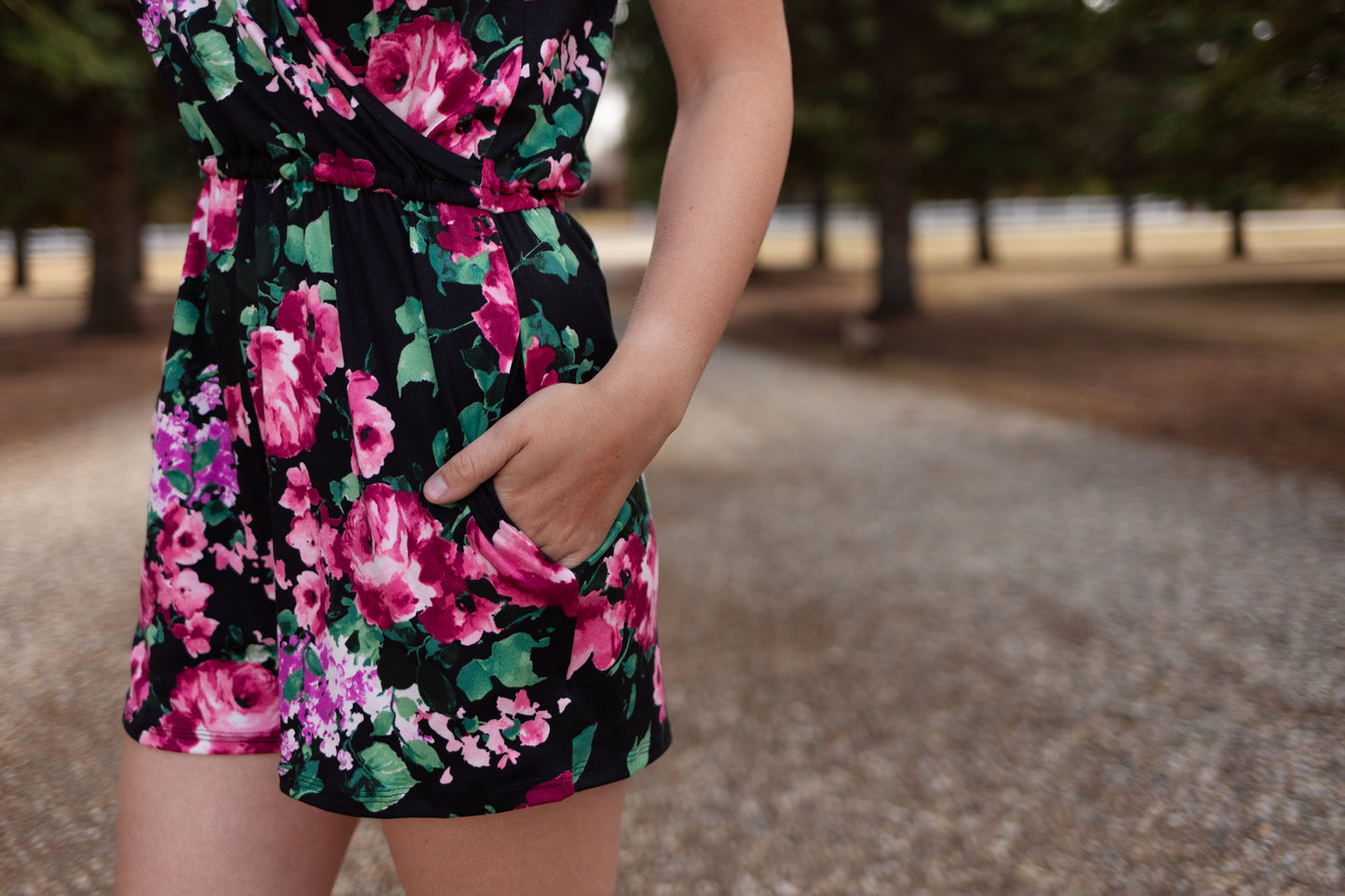 Ladies Romper - Vibrant Floral