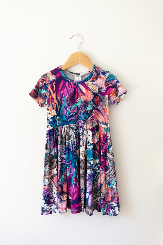 Twirl Dress - Graffiti Floral